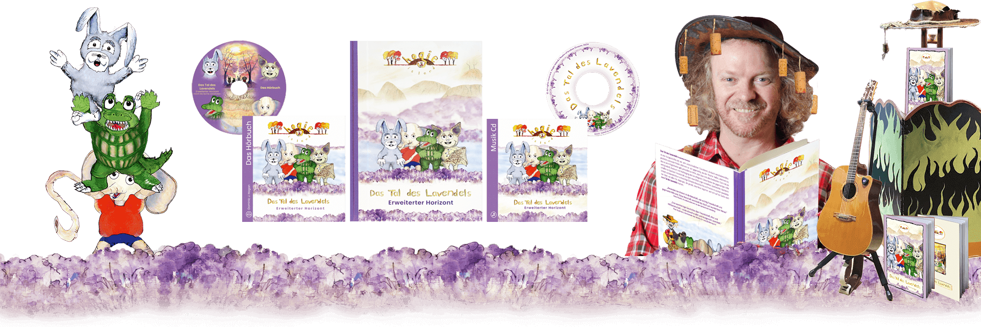 Bilder von Tal des Lavendels - Buch, Musik-CD und Hörbücher zum erwerben bei Auftritten