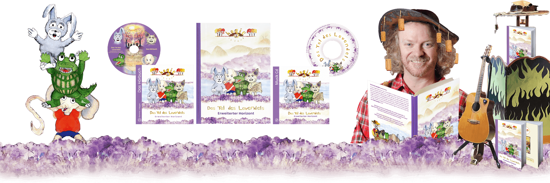 Bilder von Tal des Lavendels - Buch, Musik-CD und Hörbücher zum erwerben bei Auftritten